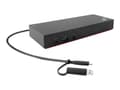 Miniatyrbilde 2 av 4: Lenovo ThinkPad Hybrid USB-C with USB-A Dock - Dokkingstasjon - USB-C - 2 x HDMI, 2 x DP - 1GbE - 135 watt - Storbritannia