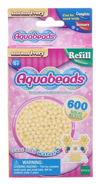 Aquabeads, Elfenbensvita matta pärlor