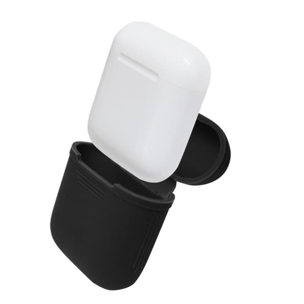 Airpods förvaringsask i silikon - Svart