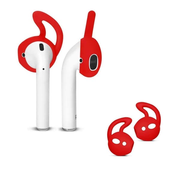 Silikonhakar för Apple AirPods/EarPods Röd