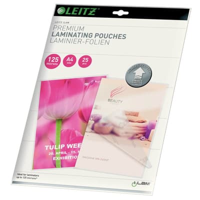 LEITZ Lamineringslommer A4 UDT 125 Mic. 25 pak