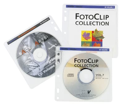 HAMA CD Sleeve PP/Fleece m/huller 80-pak