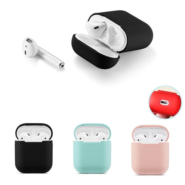 For Apple AirPods Case Protect Silicone Cover Skin Pink