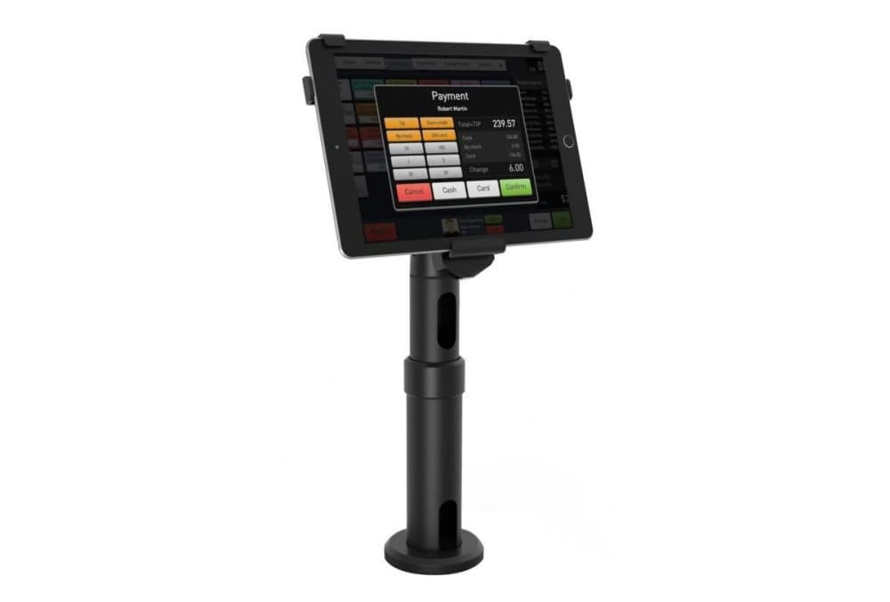 Maclocks iPad Mini V-Bracket, Adjustable rise, installation kit, black