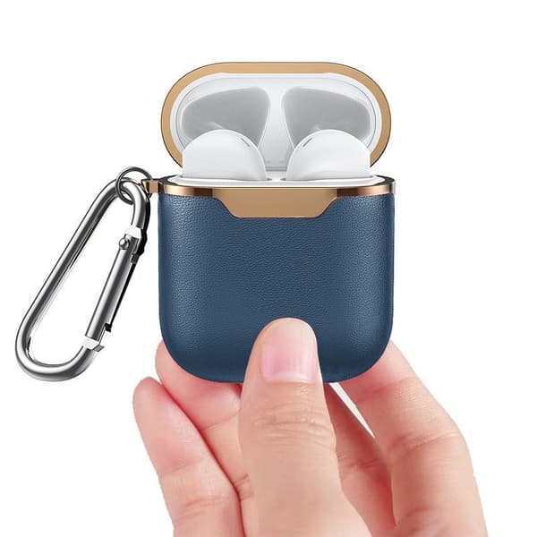 Beskyttelsesdeksel til AirPods - Blå / Gull
