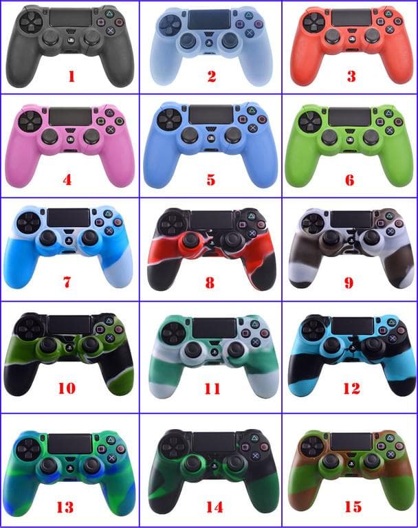 Silicone Skin Grip For Playstation 4 PS4 Controller