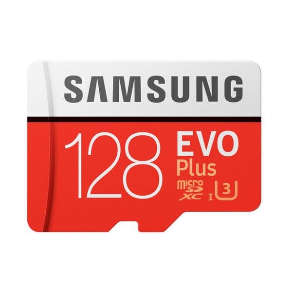 Mikro SD-kort Samsung EVO Plus MB-MC128G 128 GB Rød Hvid