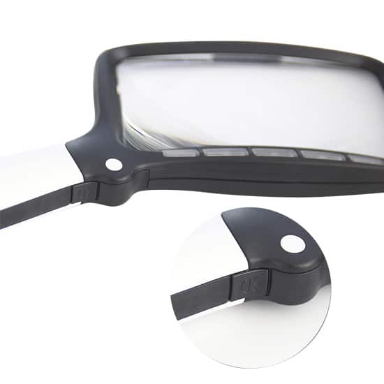 Förstoringsglas | Läsförstoringsglas | LED-belysning | Ergonomiskt handtag