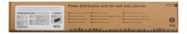 PDU w/ 12x CEE 7/3 outlets 3500W power switch aluminium