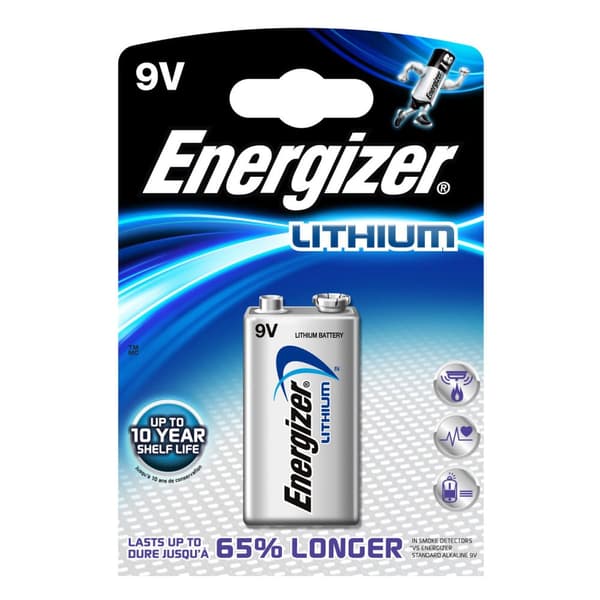 Batteri 9V/6LR61 Ultimate Lithium 1-pak