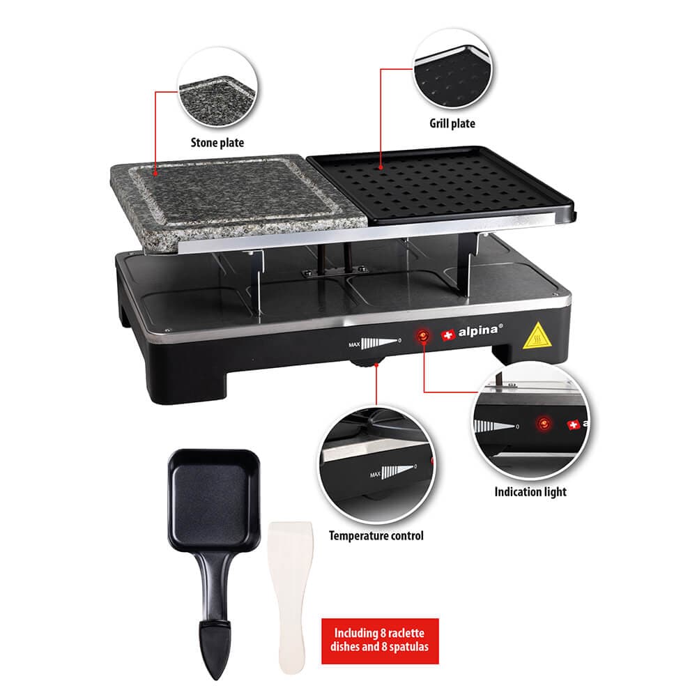 ALPINA Raclettejern Stengrill
