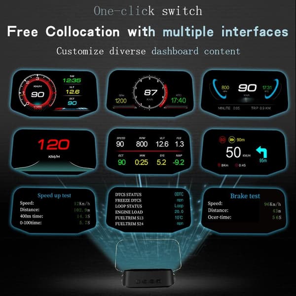 C2 Speedometer Smart HUD Head-up Display Navigation AI Intelligence