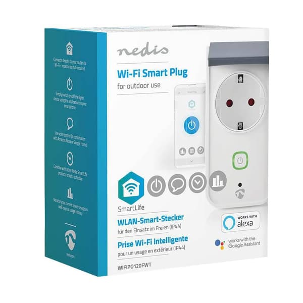 Smart Wi-Fi Kontakt för Utomhusbruk - Schuko typ F