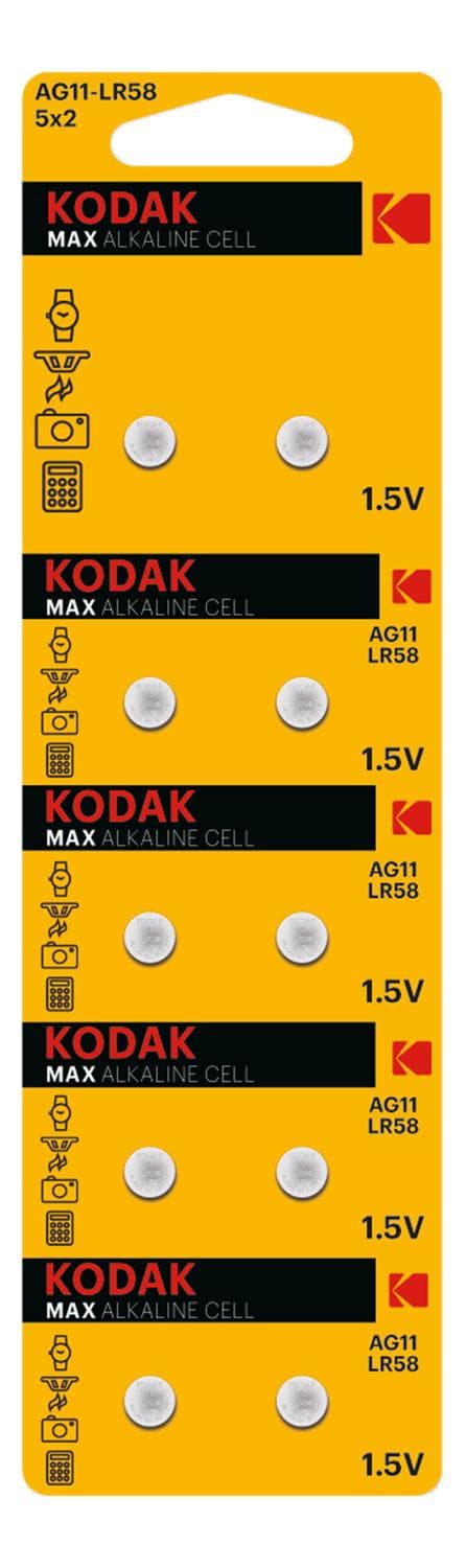 Kodak MAX AG11 / LR58 Micro alkaliskaknappceller