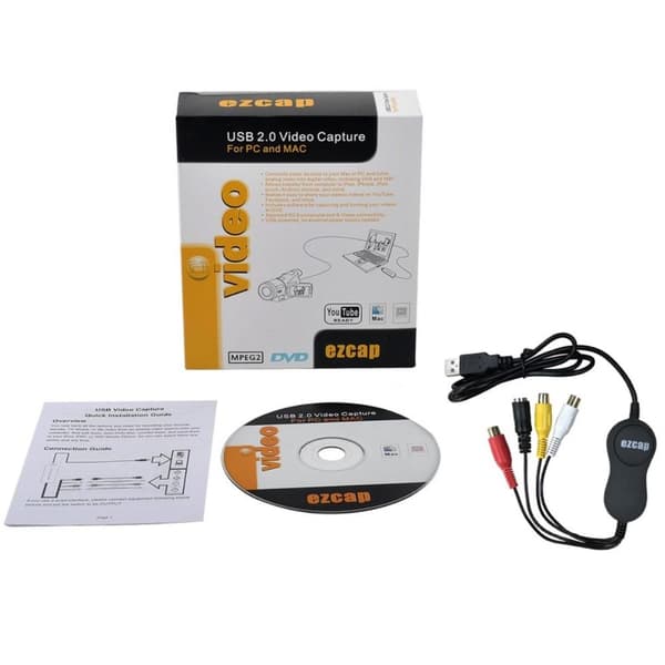 EzCAP Video Capture VHS till DVD Digital Video omvandlare