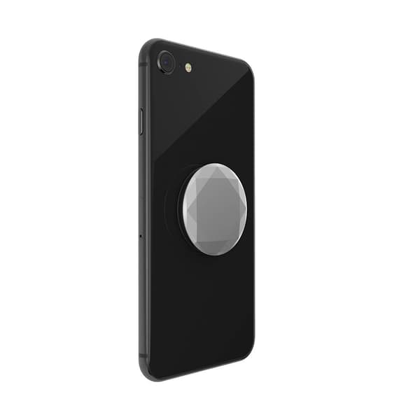 POP SOCKETS PopGrip Premium Metallic Diamond Silver