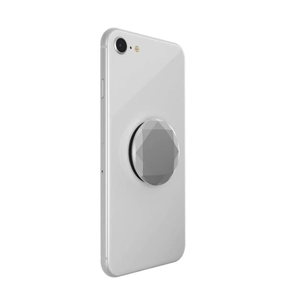 POP SOCKETS PopGrip Premium Metallic Diamond Silver