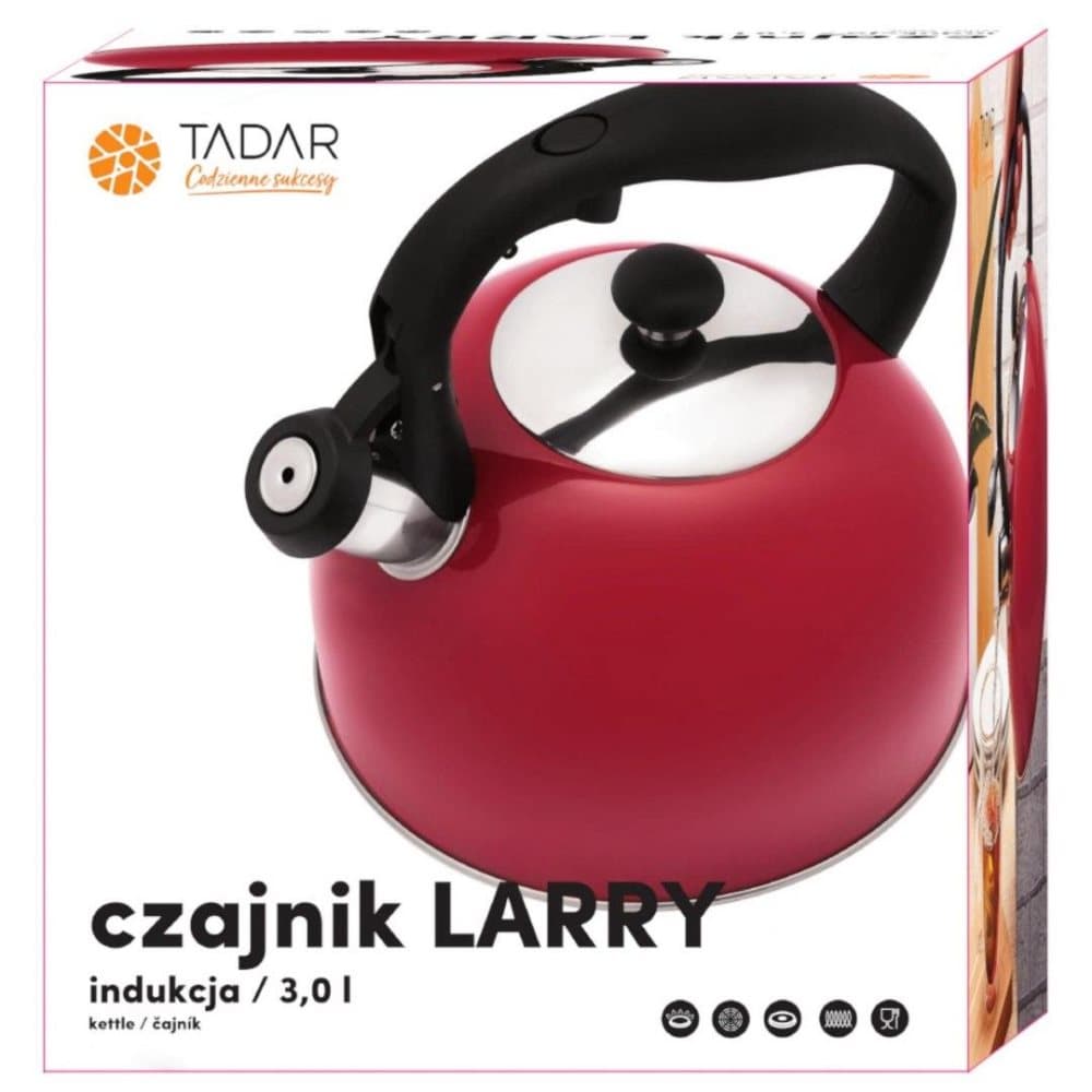 Stålkokare 3.0L Tadar Larry Red TD-1229