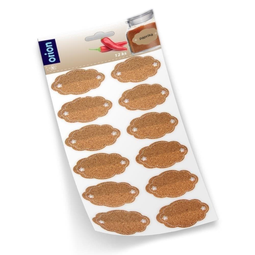 ADHESIVE LABELS IN JARS 12 PIECES ORION 842254