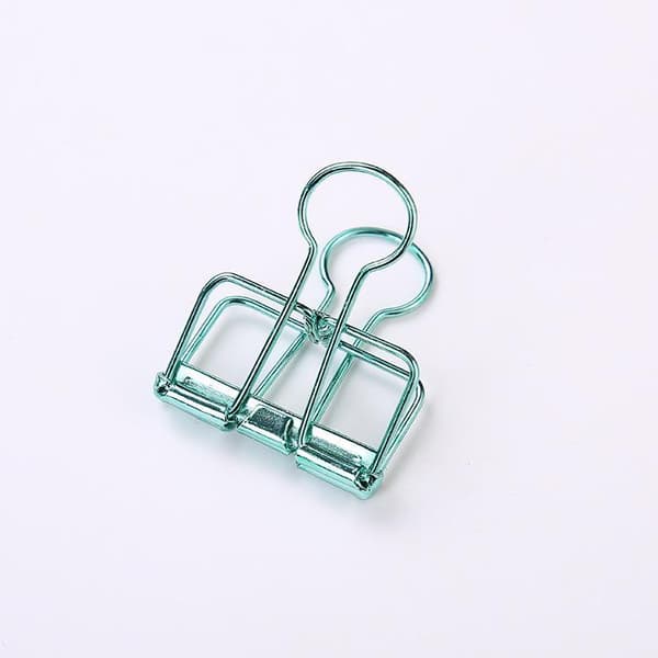 3 Pcs Hollow Metal Binder Clips Home Office Paper Holder Medium - Mixed Colours