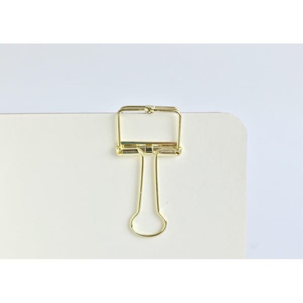 3 Pcs Hollow Metal Binder Clips Home Office Paper Holder Medium - Mixed Colours