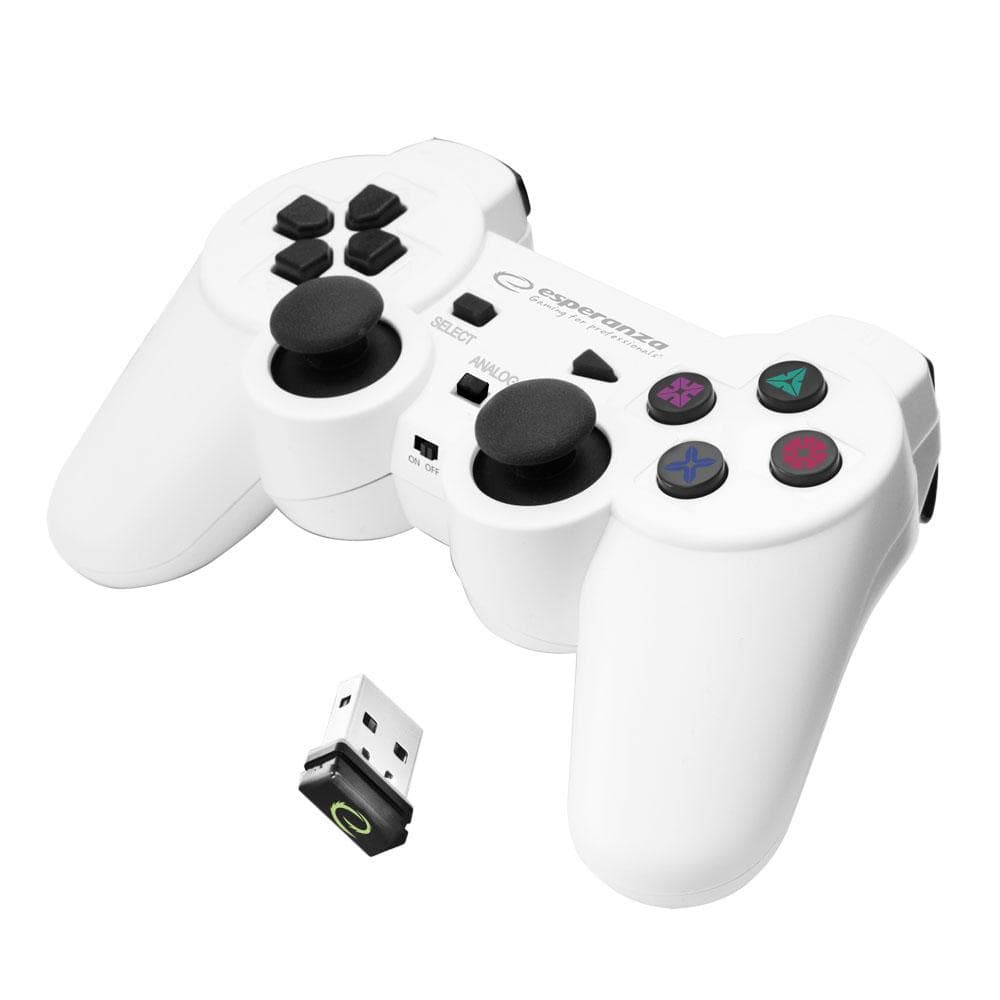 Esperanza - Trådlös Handkontroll till PC/PS3, GX600 - Vit