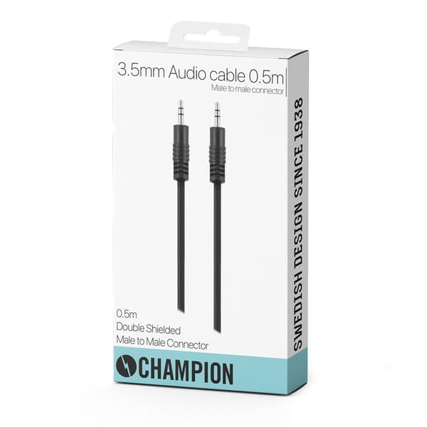 Champion 3,5 mm - 3,5 mm hann-hann 0,5 m