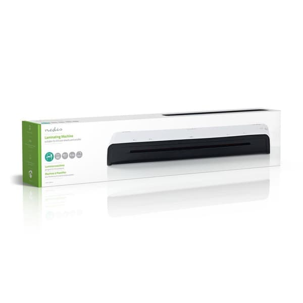 Nedis Laminator | Hot & Cold | A3 | 300 mm/min | Slå av automatisk | Nettstrøm drevet | Hvit