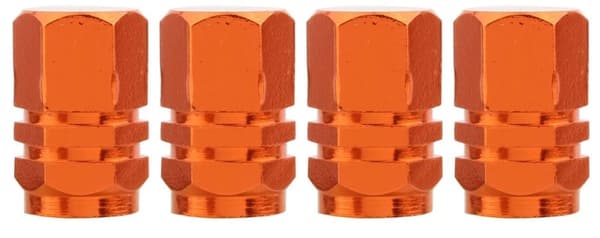 Ventilhætter 4-pak, orange