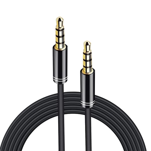 NORDIQZENZ AUX-kabel 3,5 mm, 2 m, sort