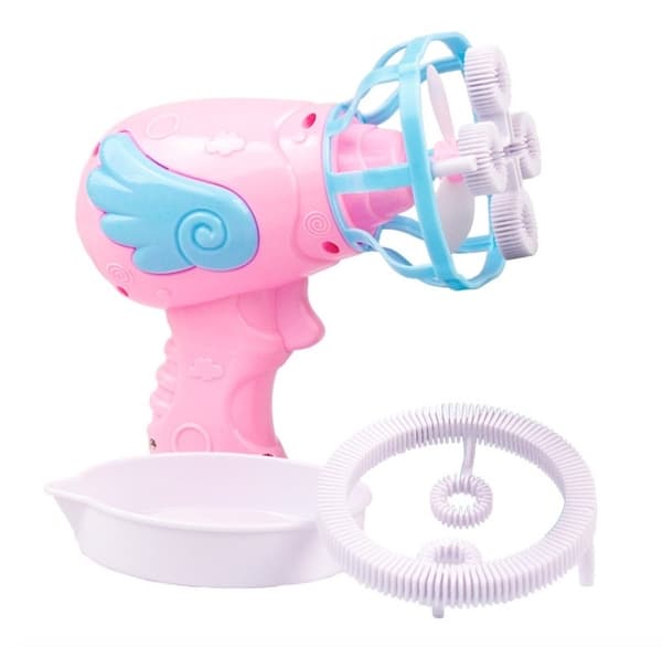 Såpbubbelpistol med fläkt, Rosa