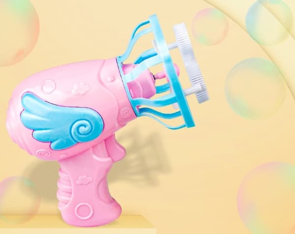 Såpbubbelpistol med fläkt, Rosa
