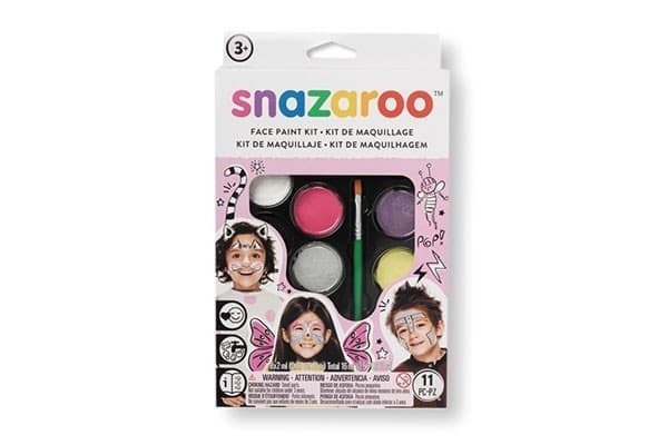Snazaroo Ansiktsfärg 10 delar + Häfte