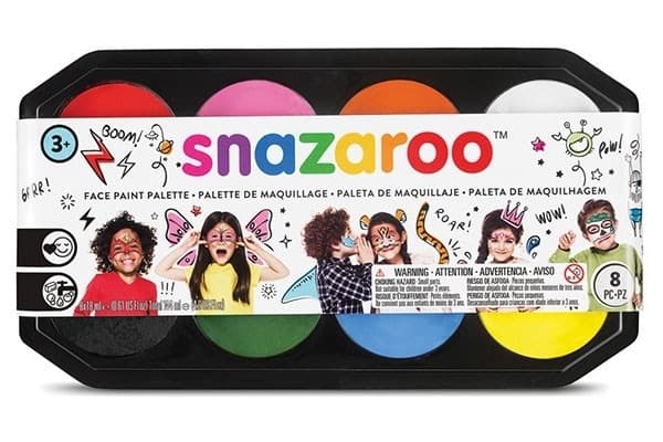 Snazaroo Ansiktsfärg palett 8x18ml