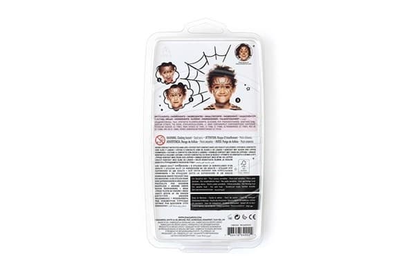 SNAZAROO Sminkefarve penselmaling 3stk. sort/hvid/orange