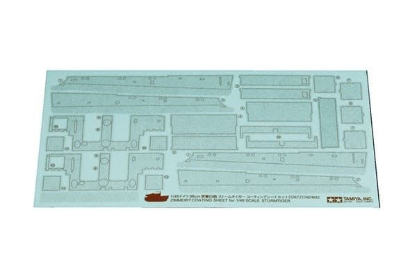 Tamiya 1/48 Zimmerit-beleggark for Sturmtiger