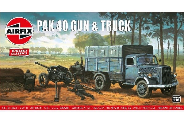 Airfix Opel Blitz og Pak 40-pistol