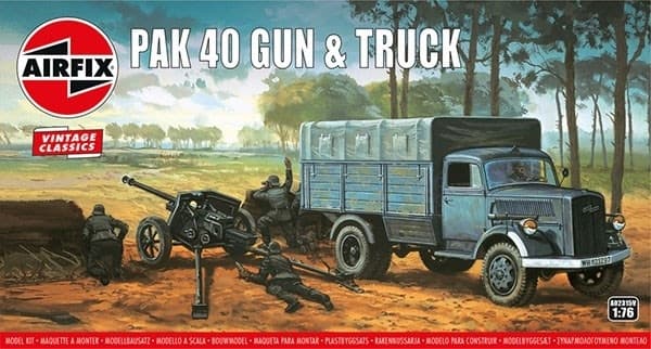 Airfix Opel Blitz og Pak 40-pistol