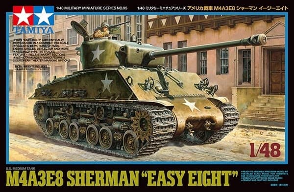 TAMIYA 1/48 U.S. Medium Tank M4A3E8 Sherman ''Easy Eight''