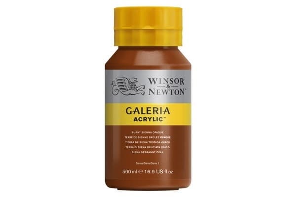 WINSOR Galeria Acrylic 500Ml Burnt Sienna Opaque 077