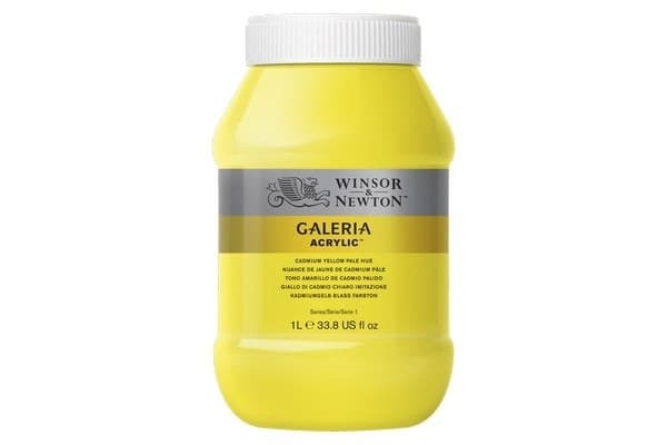 WINSOR Galeria Acrylic 1L Cadmium Yel Pale Hue 114