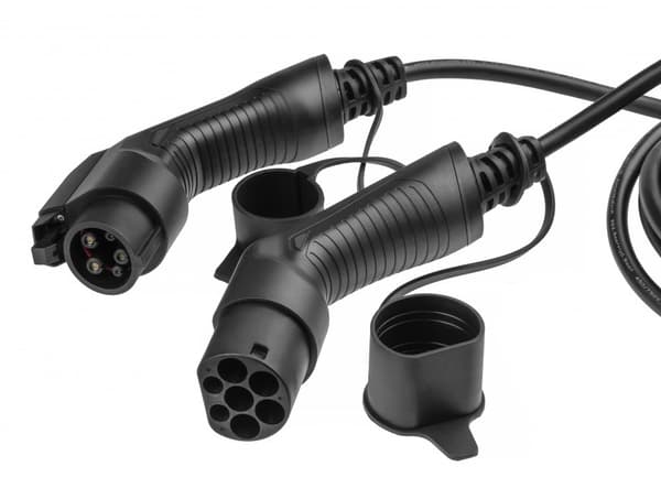 GREENCELL Laddkabel Elbil EV18 Typ1 5m 3.6kW 16A 1-FAS Svart IP55