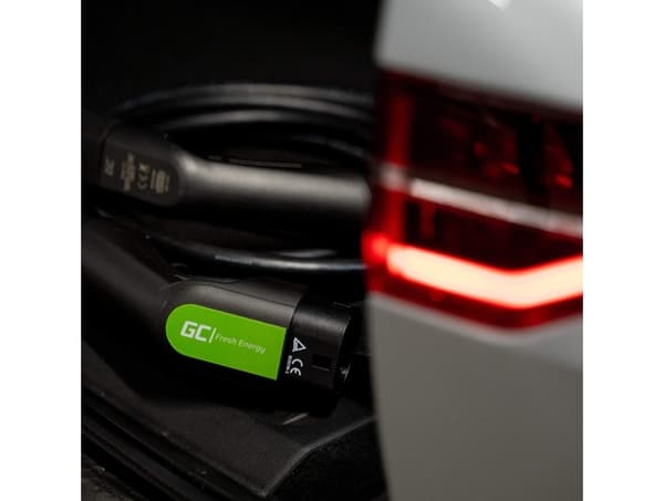 GREENCELL Laddkabel Elbil EV18 Typ1 5m 3.6kW 16A 1-FAS Svart IP55