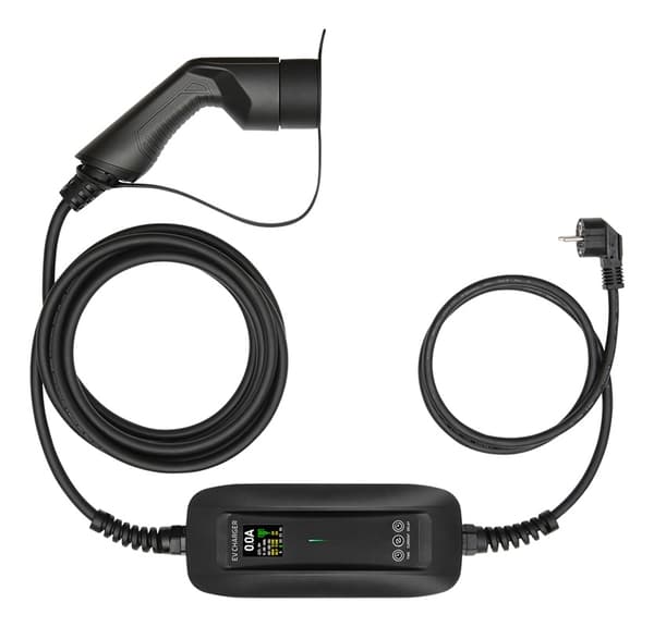 DELTACO e-Charge, kabel Mode2, Schuko - type 2, 6-16A, 4+1,5M
