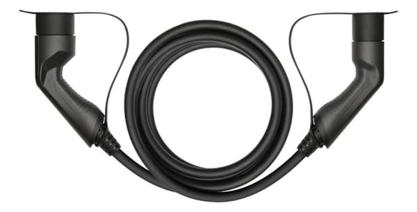 DELTACO e-Charge, kaapeli Type 2 - Type 2, 3-vaihe, 16A, 5m, musta
