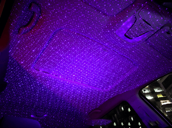 USB Lampa för Atmosfär i Bilen, Lila