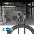 Pikkukuva 7 / 10: Nedis Optinen Audiokaapeli | TosLink uros | TosLink uros | 1.00 m | Pyöreä | Puuvilla | Gun Metal Harmaa | Laatikko kannella ja ikkunalla