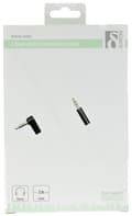 Miniatyrbillede 3 af 3: DELTACO lydkabel, vinklet 3,5mm han til 3,5mm han, 1m, hvid