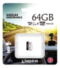 Miniatyrbild 3 av 3: kingston 64GB microSDHC Endurance 95R/30W C10 A1 UHS-I Card Only