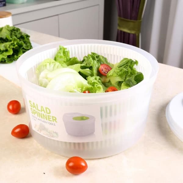 Salatspinner Salatspinner Grøntsagstørrer Dræner Roterende veggievasker